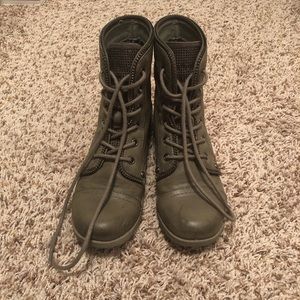 Guess combat boots with studs
